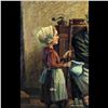 Image 5 : Large Signed 19th Century Oil On Canvas Painting Of A Domestic Family Scene