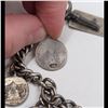 Image 8 : A Fine Sterling Silver Chain Bracelet With 15 Charms, Some Marked Sterling, 68 Grams