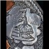 Image 11 : Iraqi Hammered Silver And Copper Plate With Case