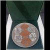 Image 2 : Iraqi Hammered Silver And Copper Plate With Case