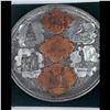 Image 4 : Iraqi Hammered Silver And Copper Plate With Case