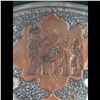 Image 6 : Iraqi Hammered Silver And Copper Plate With Case