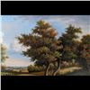Image 4 : Signed John Pollins, 20th Century American Oil On Canvas Landscape Painting