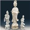 Image 1 : Lot Of 3 Blanc De Chine Porcelain Figures