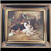 Image 1 : W. Audrey Signed Oil On Canvas 20th C Portrait Of Collie Dog