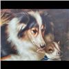 Image 3 : W. Audrey Signed Oil On Canvas 20th C Portrait Of Collie Dog