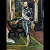 Image 4 : Large Unsigned Oil On Canvas Interior Scene Painting, Seems Old