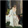Image 5 : Large Unsigned Oil On Canvas Interior Scene Painting, Seems Old