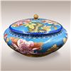 Image 1 : A Large Chinese Cloisonne Lidded Bowl