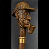Image 13 : Lot Of 3 Vintage Carved Wooden Canes, Two With Bird Handles And One With A Carved Man