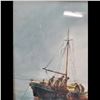 Image 5 : Artist Signed Watercolor Painting Of Nautical Scene