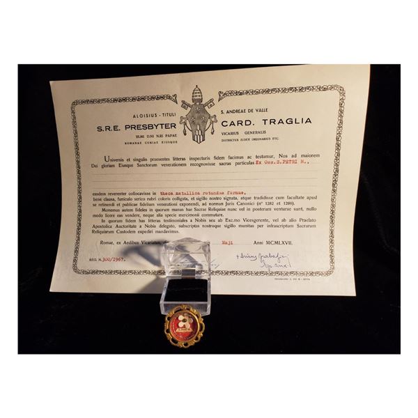 1st Class Relic (Ossum) Of Saint Peter The Martyr (1252)