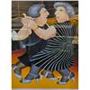 Image 15 : Beryl Cook-British 1926-2006 Dancing On The QE2 Color Silkscreen Signed Limited Ed.