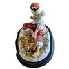 Image 1 : Tiziano Galli 1908-1986 Porcelain Figure Pirate With Parrot & Treasure Chest Signed.
