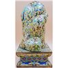 Image 2 : A Large Imperial Yellow Chinese Cloisonne Figure