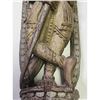 Image 3 : Early Hand Carved Wooden Architectural Figural Carving Part Of A Column Probably