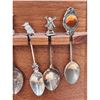 Image 11 : A Large Lot Of Souvenir Spoons Silver, Silverplated And Pewter With Enamels Assorted