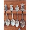 Image 12 : A Large Lot Of Souvenir Spoons Silver, Silverplated And Pewter With Enamels Assorted