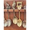 Image 6 : A Large Lot Of Souvenir Spoons Silver, Silverplated And Pewter With Enamels Assorted