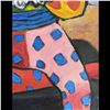 Image 5 : Signed "Johnson" Acrylic On Canvas Clown Painting