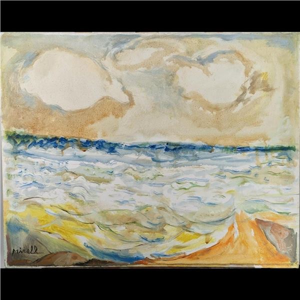 Signed "Mirell" Acrylic On Canvas Landscape Painting