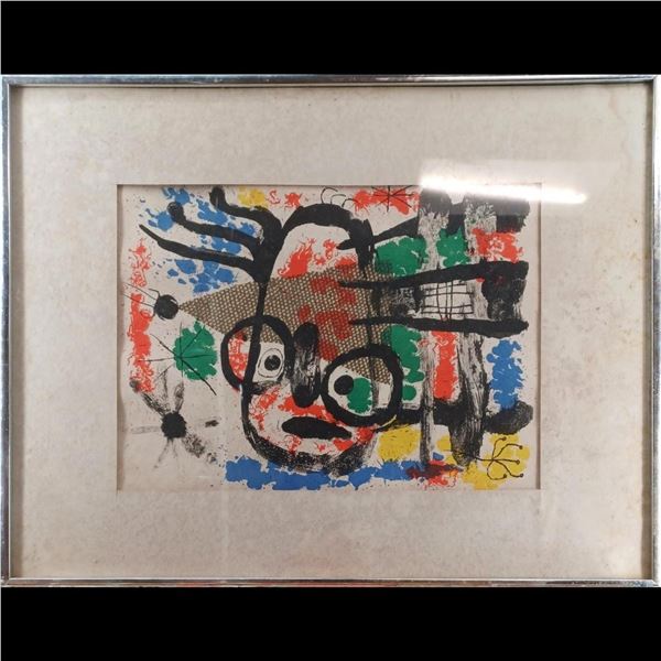 Joan Miro (Spanish, 1893-1983) 1960 Lithograph, "Derriere Le Miroir"