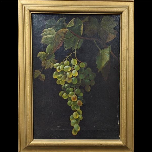 An Old Oil On Canvas Still-Life Painting