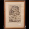 Image 20 : Pair Of Etchings "Eucalyptus Tree" By W.R. Locke & "Strand-On-The-Green, London" By A. Hugh Fisher