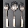 Image 3 : 3-Piece Sterling Silver Serving Utensils With Mother Of Pearl Handles