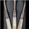 Image 4 : 3-Piece Sterling Silver Serving Utensils With Mother Of Pearl Handles