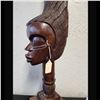Image 4 : A Large And Fine Hand Carved Head Bust Of An African Lady