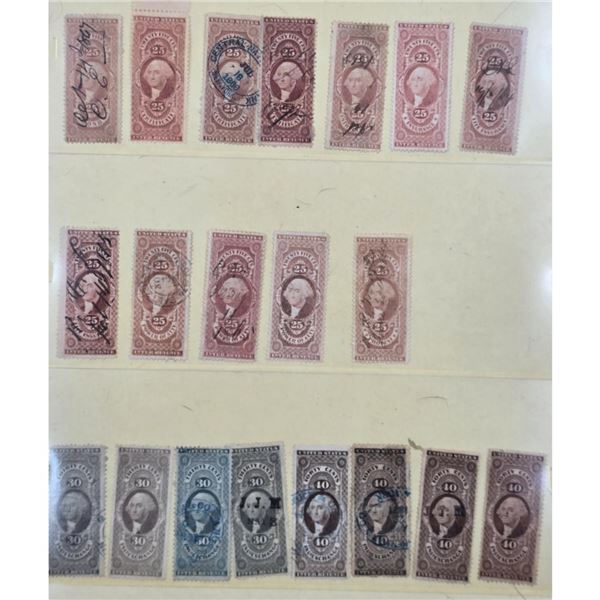 Grouping Of 20 Antique U.S Stamps PLEASE SEE PHOTOS