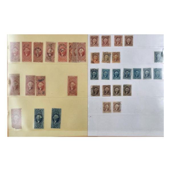 Grouping Of 36 Antique U.S Stamps PLEASE SEE PHOTOS