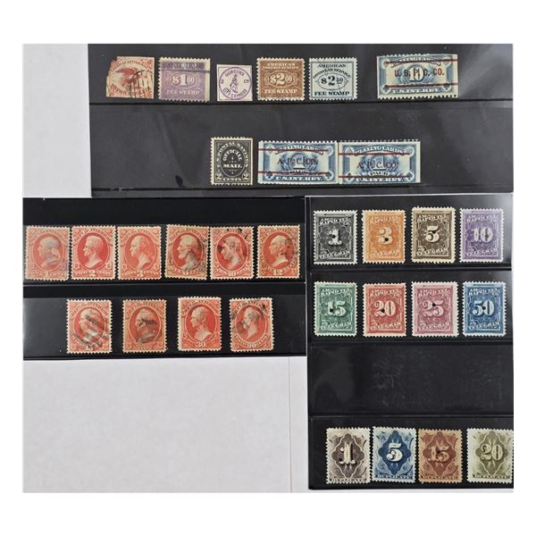 Grouping Of 31 Antique U.S Stamps PLEASE SEE PHOTOS