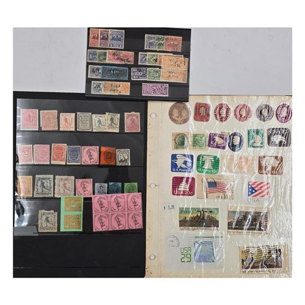 Grouping Of 74 Antique U.S Stamps PLEASE SEE PHOTOS