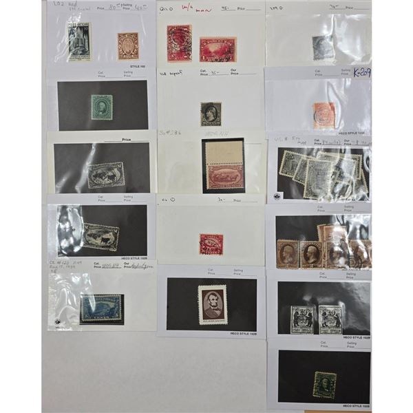 Grouping Of 30+ U.S Postage Stamps See Pics