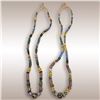 Image 1 : Pair Of Handmade Assorted African Trade Beads Necklaces