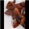 Image 6 : A String Of Vintage Polished Carnelian Beads Of Different Sizes
