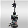 Image 1 : Chinese 19th C Famille Noire Vase Converted To Table Lamp