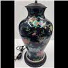 Image 2 : Chinese 19th C Famille Noire Vase Converted To Table Lamp
