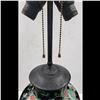 Image 9 : Chinese 19th C Famille Noire Vase Converted To Table Lamp