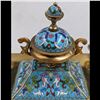 Image 11 : A Fine Cloisonne Clock With Hand painted Enamels ( Clock Runs )