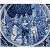 Image 2 : Large Signed Delft Blue & White Porcelain Charger