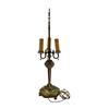 Image 1 : Antique Footed Onyx Candlestick Table Lamp