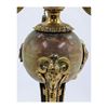 Image 2 : Antique Footed Onyx Candlestick Table Lamp