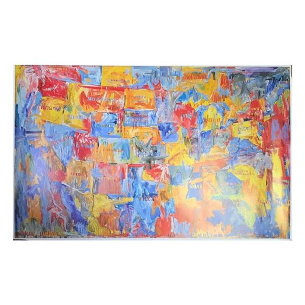 Jasper Johns b1930 Offset Color lithograph "MOMA Of New York"