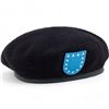 Image 1 : 6X Mens Us Army Beret Black Color With Blue Flash Size 7