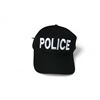Image 1 : 4X Police Cap Black Velcro Back Adjustable