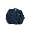Image 2 : 2X Navy Blue Cargo Zone Ma1 Flight Jacket Size 2XLarge