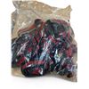 Image 1 : 48x Rubber HK Wristbands Black with Red Print